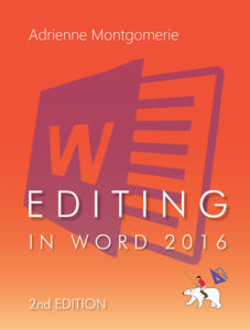 cover of editing in word 2016 2nd edition